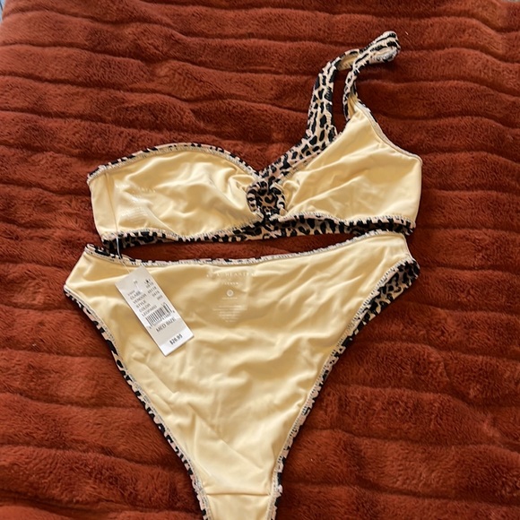 LA Hearts x PacSun Leopard Eerie O-Ring Bikini Top & High Waisted Bikini Bottom - Picture 8 of 12